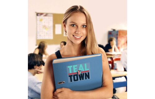 WinCraft KC Current Multi Use Clear Back Teal Town 5 x 6 Decal