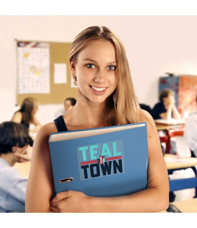 Wincraft WinCraft KC Current Multi Use Clear Back Teal Town 5 x 6 Decal