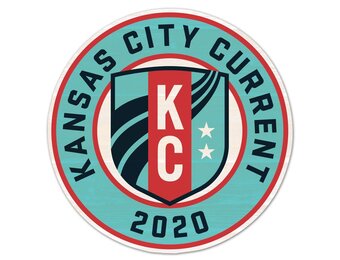 Wincraft KC CUrrent 14" Round Colored Fan Wooden Sign