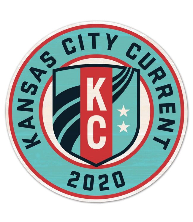 Wincraft Wincraft KC CUrrent 14" Round Colored Fan Wooden Sign