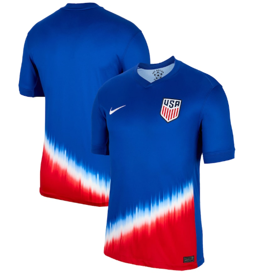 Nike USA United States Youth Copa America 2024 Away Jersey -Old Royal/Sport Red/White