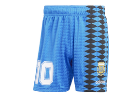 adidas Argentina World Cup 1994 Retro Maradona Away Soccer Shorts- Blue