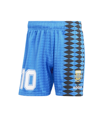 adidas adidas Argentina World Cup 1994 Retro Maradona Away Soccer Shorts- Blue