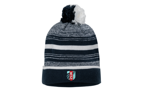 Nike KC Kansas City Current 2024 NWSL Pompom Beanie - Navy/White