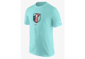 Nike Mens Kansas City KC Current 2024 Core Badge Tee Shirt - Light Aqua