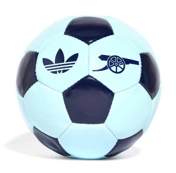 adidas Arsenal 2024 Originals Retro Soccer Ball - Turquoise/Navy Blue