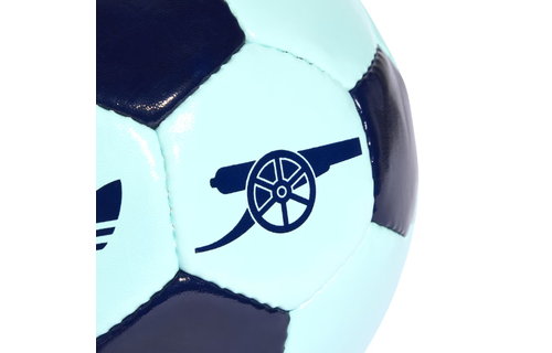 adidas Arsenal 2024 Originals Retro Soccer Ball - Turquoise/Navy Blue