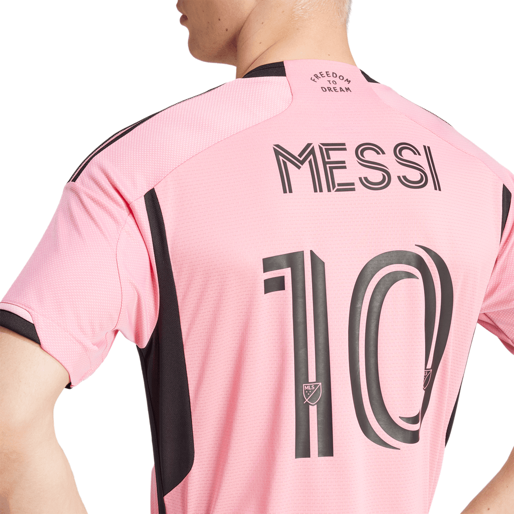 adidas Inter Miami CF / Messi #10 2024 Authentic Home Jersey - Easy Pink/Black