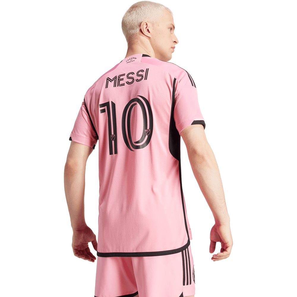 adidas Inter Miami CF / Messi #10 2024 Authentic Home Jersey - Easy Pink/Black