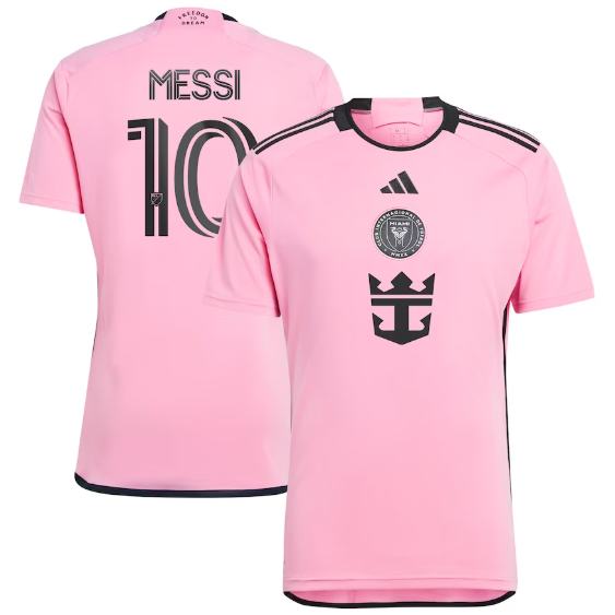 adidas Inter Miami CF / Messi  #10 2024 Home Jersey - Easy Pink/Black