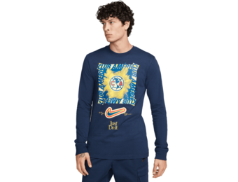 Nike Club America 2024 Long Sleeve JDI Tee Shirt - Midnight Navy