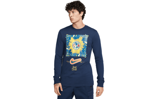 Nike Club America 2024 Long Sleeve JDI Tee Shirt - Midnight Navy
