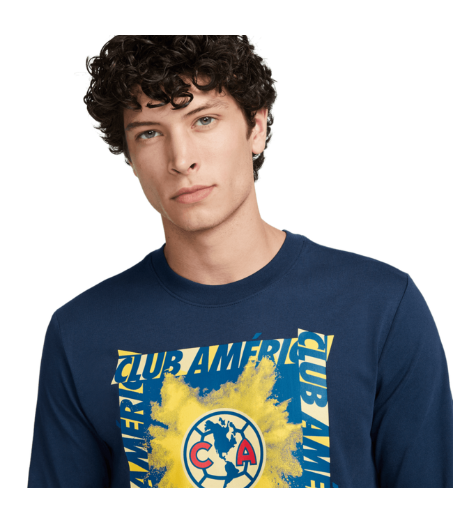 Nike Nike Club America 2024 Long Sleeve JDI Tee Shirt - Midnight Navy