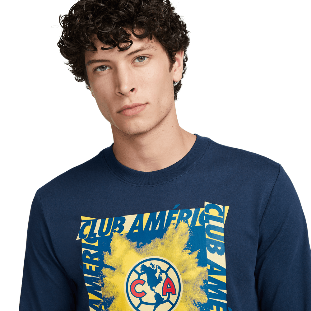 Nike Club America 2024 Long Sleeve JDI Tee Shirt - Midnight Navy