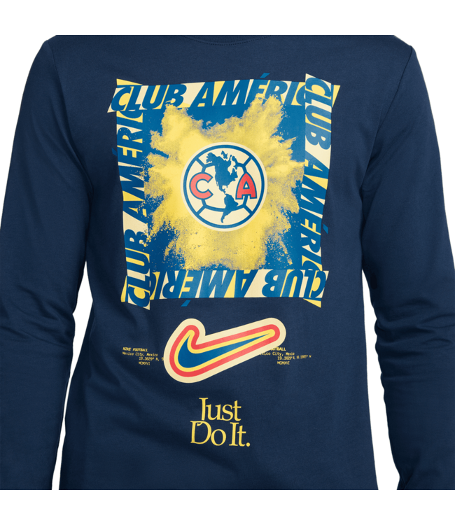 Nike Nike Club America 2024 Long Sleeve JDI Tee Shirt - Midnight Navy