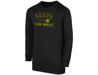 Nike Youth Club America 2024 Long Sleeve Coapa Tee Shirt - Black