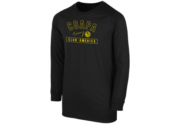 Nike Youth Club America 2024 Long Sleeve Coapa Tee Shirt - Black