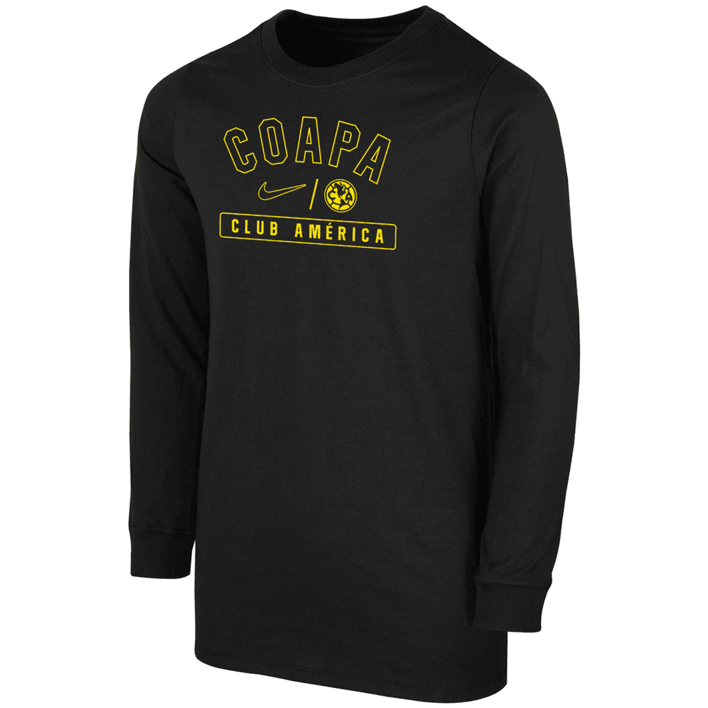 Nike Youth Club America 2024 Long Sleeve Coapa Tee Shirt - Black