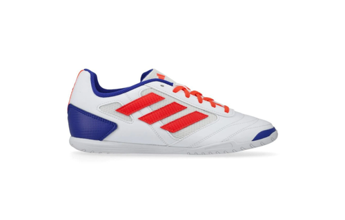 adidas Jr Super Sala 2 Indoor Shoes - White/Solar Red/Lucid Blue