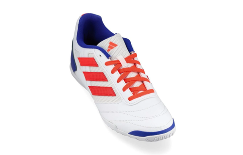 adidas Jr Super Sala 2 Indoor Shoes - White/Solar Red/Lucid Blue