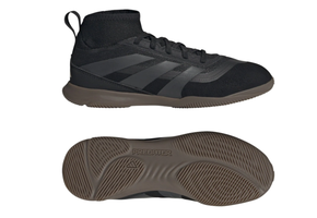 adidas Jr Predator League IN Indoor Shoes - Core Black/Carbon/Gold Metallic