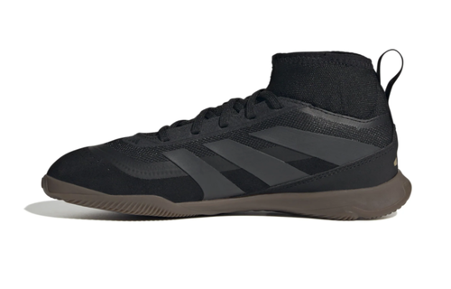 adidas Jr Predator League IN Indoor Shoes - Core Black/Carbon/Gold Metallic
