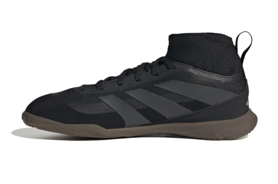 adidas Jr Predator League IN Indoor Shoes - Core Black/Carbon/Gold Metallic