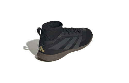 adidas Jr Predator League IN Indoor Shoes - Core Black/Carbon/Gold Metallic