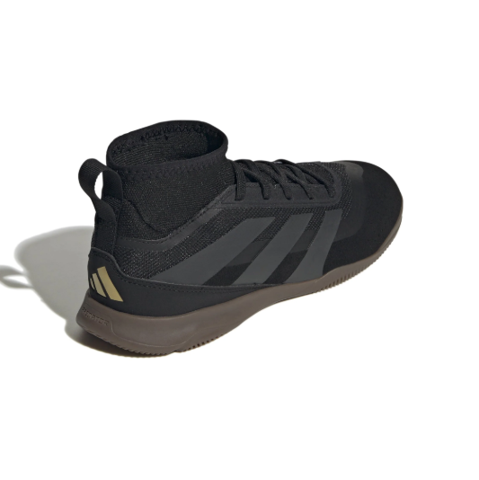 adidas Jr Predator League IN Indoor Shoes - Core Black/Carbon/Gold Metallic