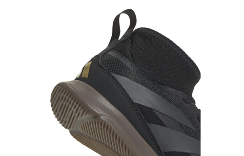 adidas Jr Predator League IN Indoor Shoes - Core Black/Carbon/Gold Metallic