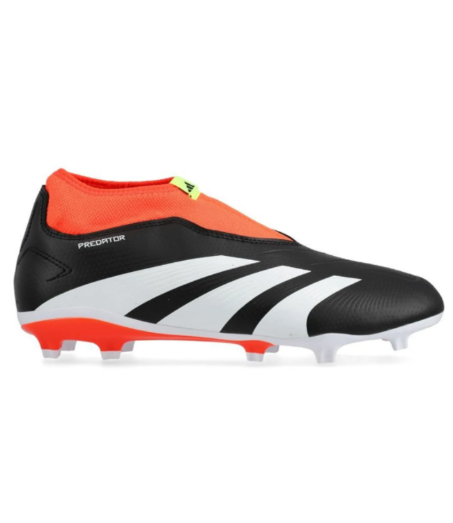 adidas adidas Jr Predator 24 League  LL Laceless FG - Core Black/White/Solar Red