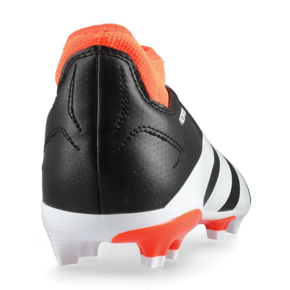 adidas Jr Predator 24 League LL Laceless FG - Core Black/White/Solar Red