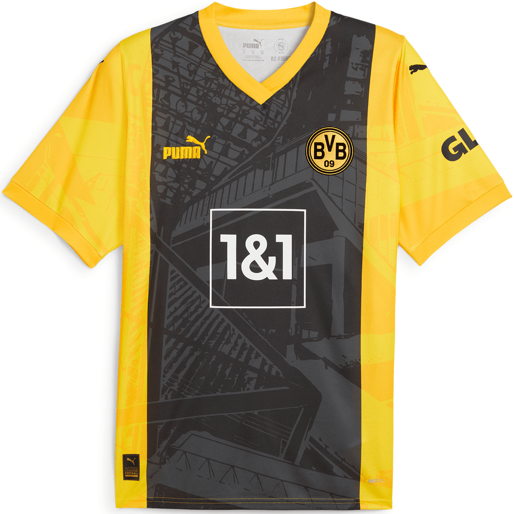 Puma BVB Borussia Dortmund 2024-25 Special Edition 50th Year Jersey - Black/Yellow