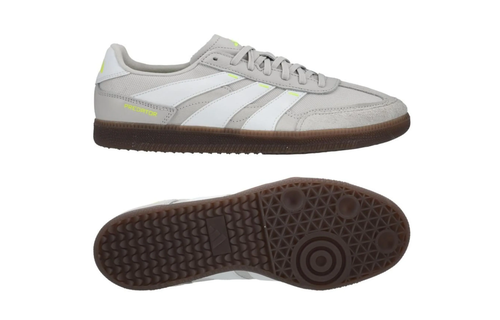adidas Predator Freestyle Indoor / Futsal Soccer Shoes - White/Grey/Yellow