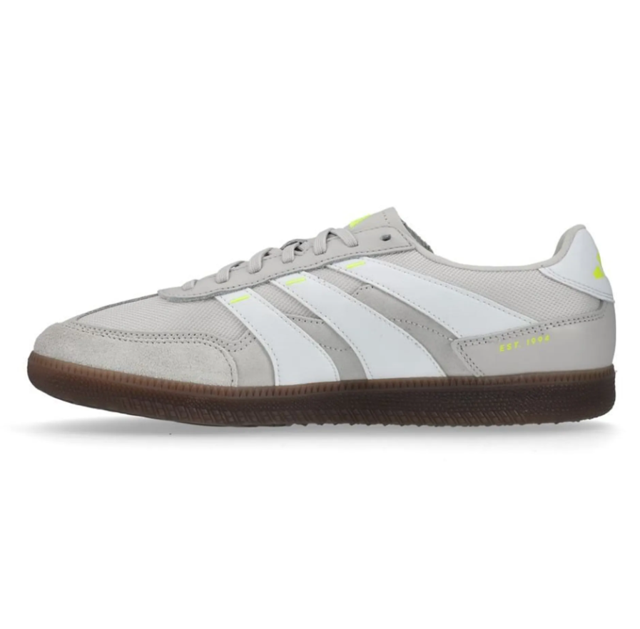 adidas Predator Freestyle Indoor / Futsal Soccer Shoes - White/Grey/Yellow