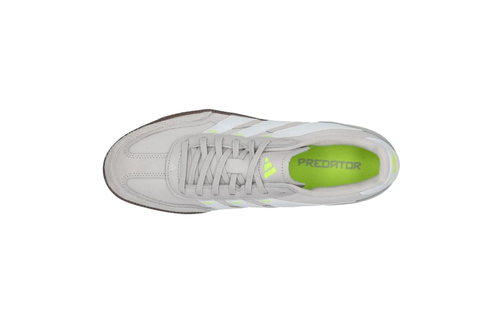 adidas Predator Freestyle Indoor / Futsal Soccer Shoes - White/Grey/Yellow