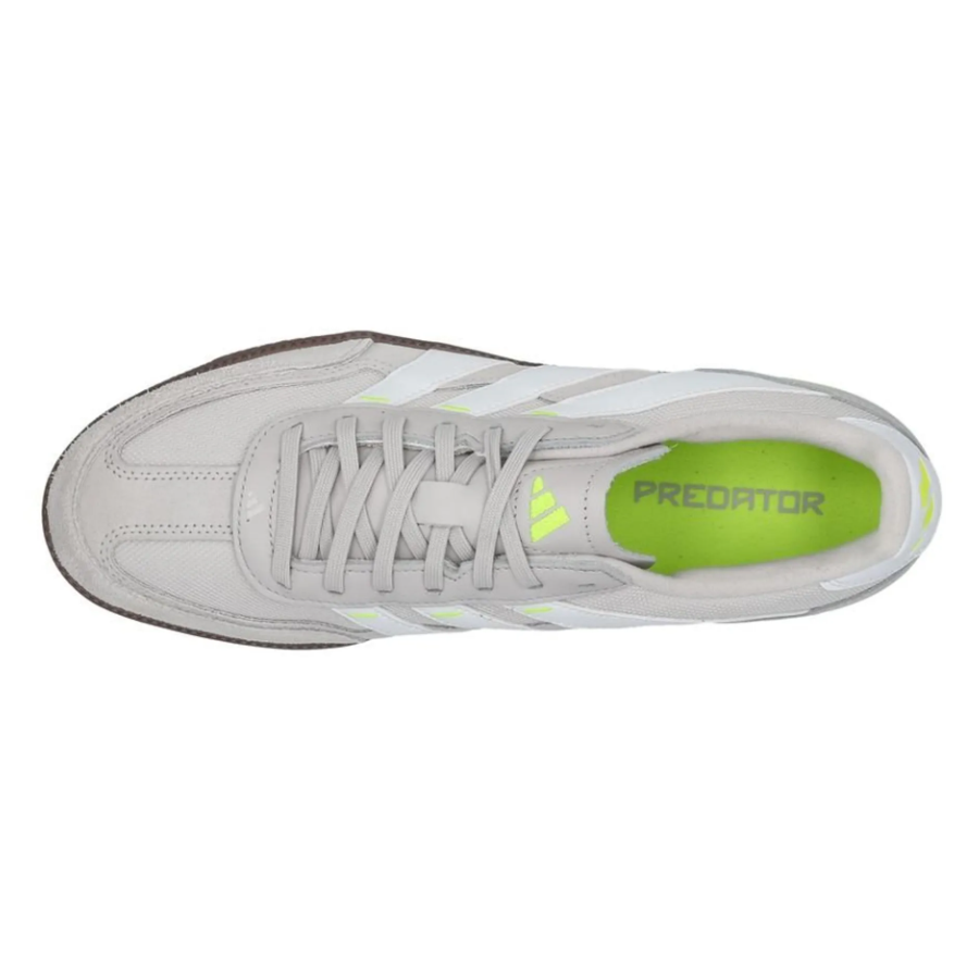 adidas Predator Freestyle Indoor / Futsal Soccer Shoes - White/Grey/Yellow