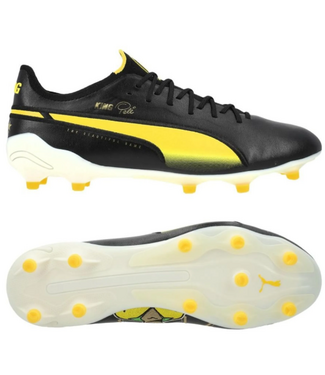 Puma Puma King PELE Ultimate / Elite FG/AG Limted Edition - Black/Puma White/Pelé Yellow/Frosted Ivory