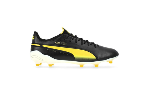 Puma King PELE Ultimate / Elite FG/AG Limted Edition - Black/Puma White/Pelé Yellow/Frosted Ivory