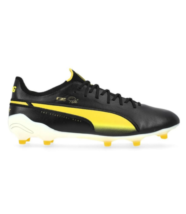 Puma Puma King PELE Ultimate / Elite FG/AG Limted Edition - Black/Puma White/Pelé Yellow/Frosted Ivory