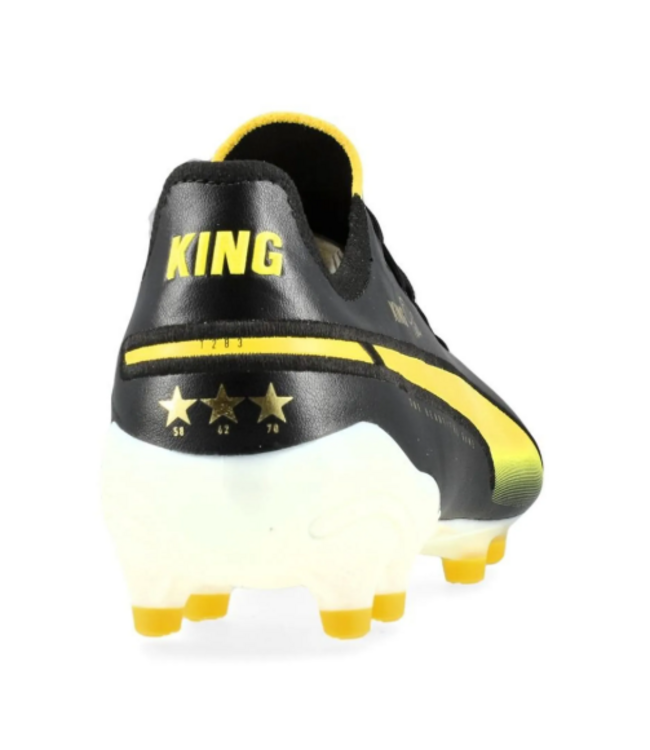 Puma Puma King PELE Ultimate / Elite FG/AG Limted Edition - Black/Puma White/Pelé Yellow/Frosted Ivory