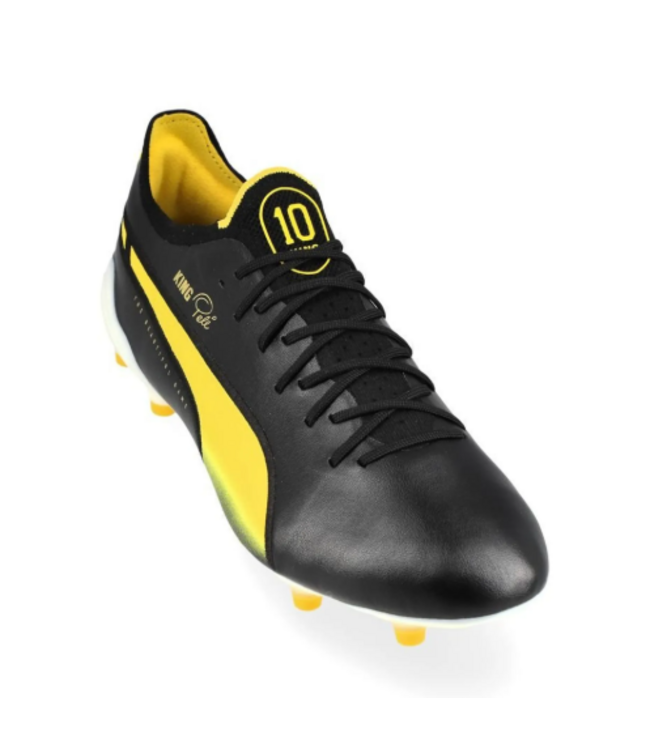 Puma Puma King PELE Ultimate / Elite FG/AG Limted Edition - Black/Puma White/Pelé Yellow/Frosted Ivory