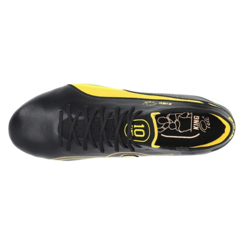 Puma King PELE Ultimate / Elite FG/AG Limted Edition - Black/Puma White/Pelé Yellow/Frosted Ivory