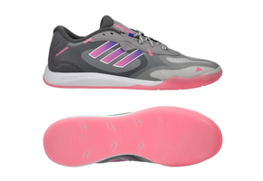 adidas Fevernova 2024 Court Indoor Shoes - Grey/Lucid Pink/Lucid Blue