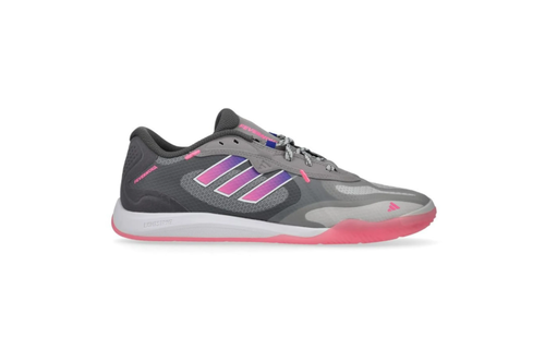 adidas Fevernova 2024 Court Indoor Shoes - Grey/Lucid Pink/Lucid Blue