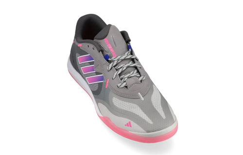 adidas Fevernova 2024 Court Indoor Shoes - Grey/Lucid Pink/Lucid Blue