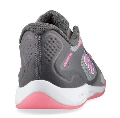 adidas Fevernova 2024 Court Indoor Shoes - Grey/Lucid Pink/Lucid Blue
