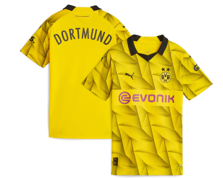 Puma BVB Borussia Dortmund 2023 -24 Womens Third Jersey - Yellow/Black