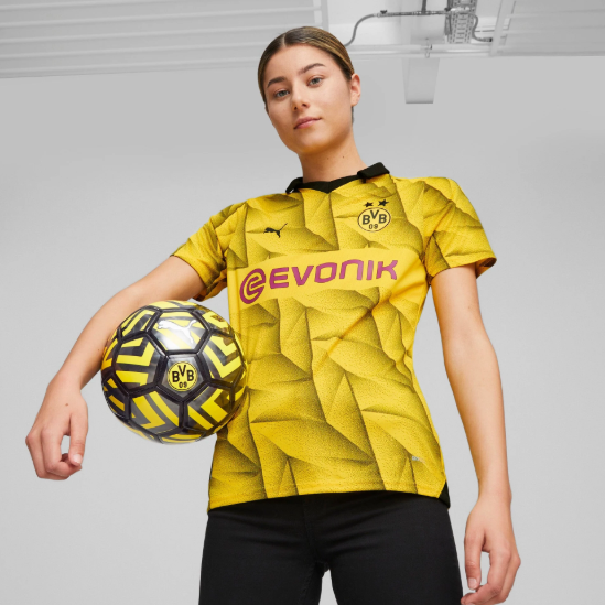 Puma BVB Borussia Dortmund 2023 -24 Womens Third Jersey - Yellow/Black