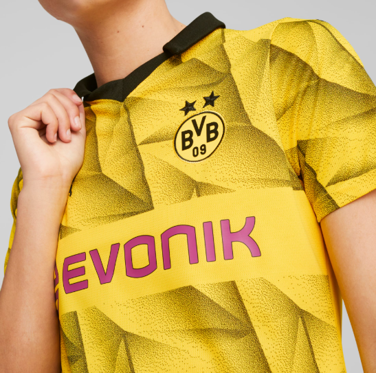 Puma BVB Borussia Dortmund 2023 -24 Womens Third Jersey - Yellow/Black